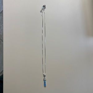 9.25 Opal beacon lighthouse sterling silver pendant with chain